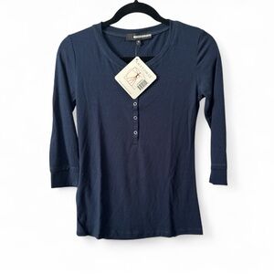 Anatomie Slate Blue 3/4 sleeve top